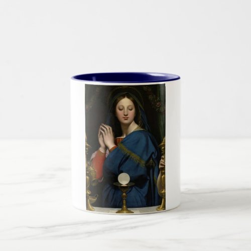 Our Lady of the Most Blessed Sacrament Two_Tone Coffee Mug