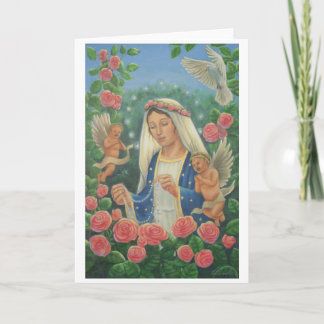 'Our Lady of the Rosary' by Jenny McLaughlin Card