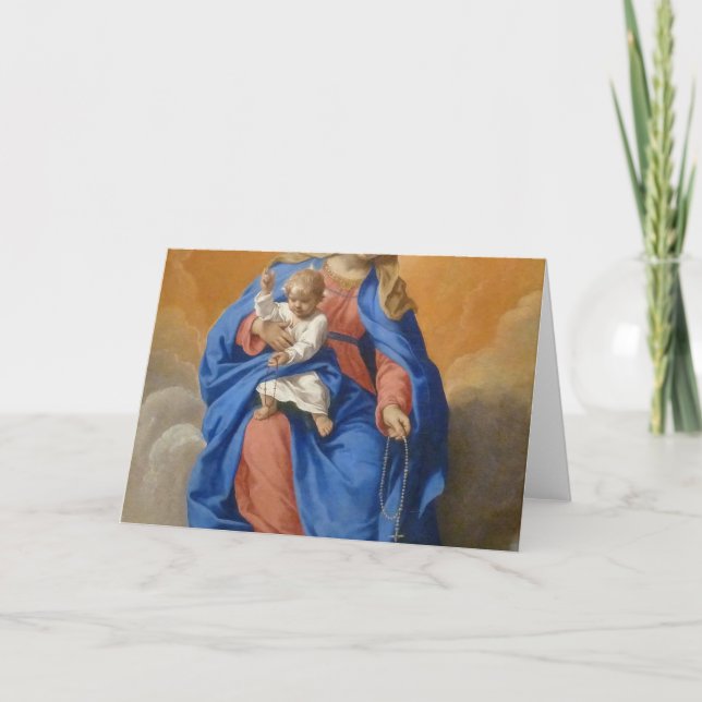 Our Lady Of The Rosary Card (Front)