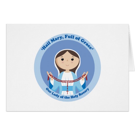 Our Lady of the Rosary Cards (Front Horizontal)