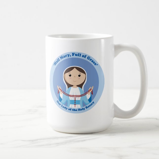 Our Lady of the Rosary Coffee Mug (Right)