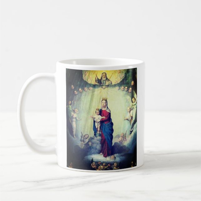 Our Lady of the Rosary Coffee Mug (Left)