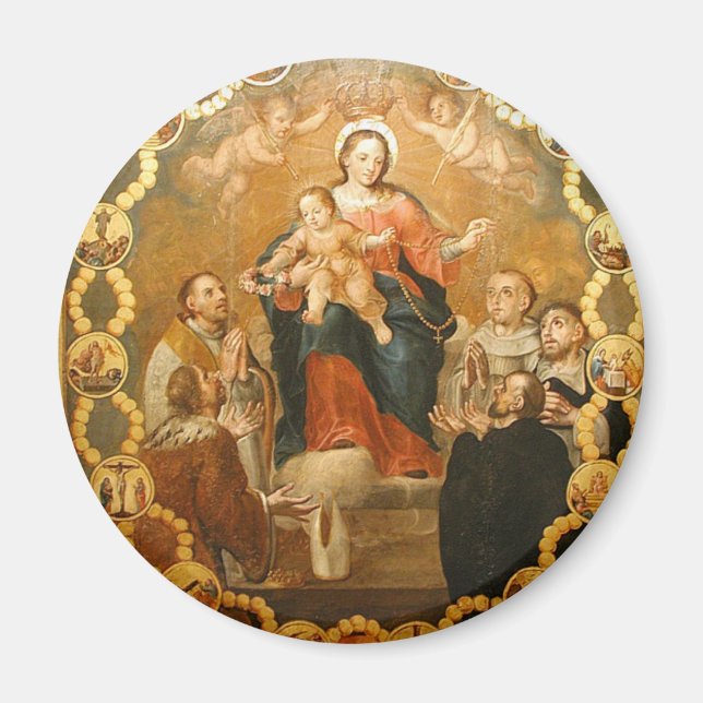 OUR LADY OF THE ROSARY MAGNET (Front)