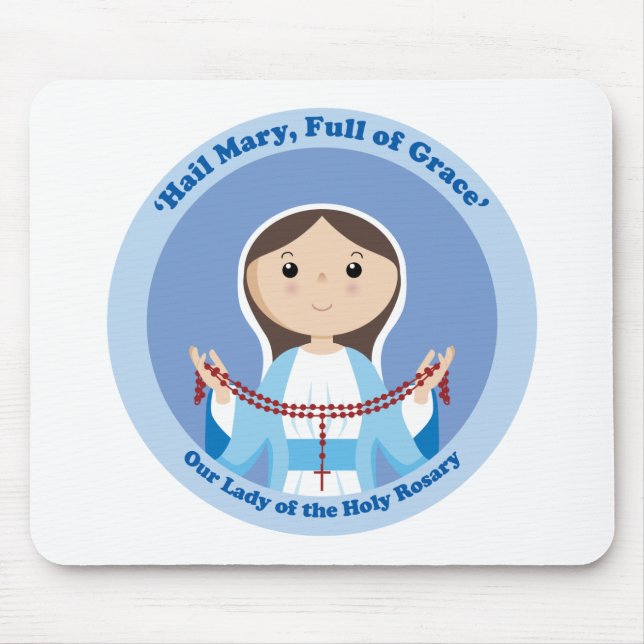 Our Lady of the Rosary Mouse Pad (Front)