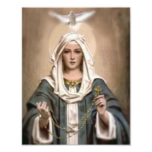 OUR LADY OF THE ROSARY PHOTO PRINT