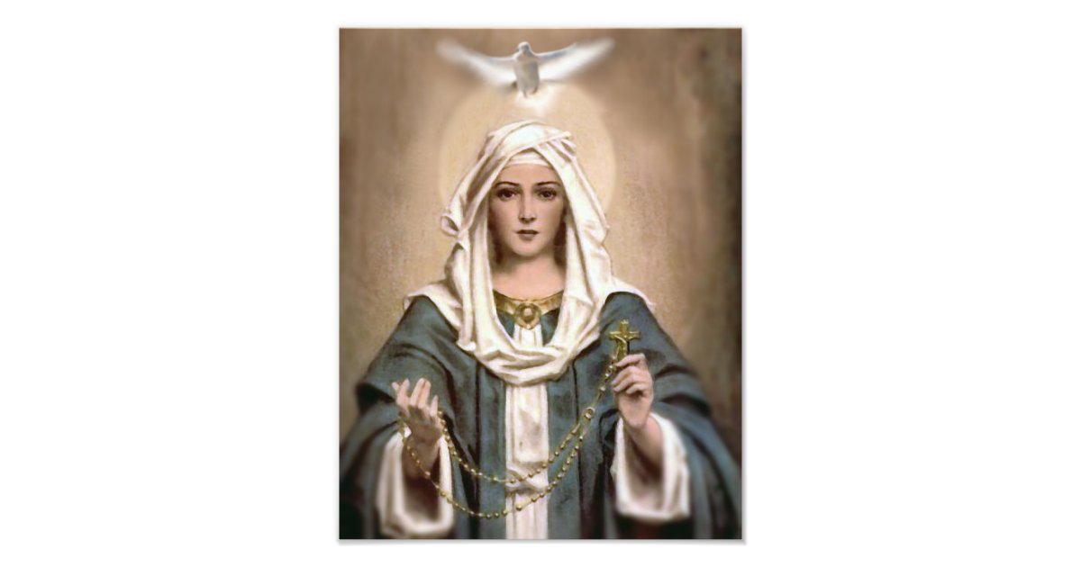 OUR LADY OF THE ROSARY PHOTO PRINT | Zazzle
