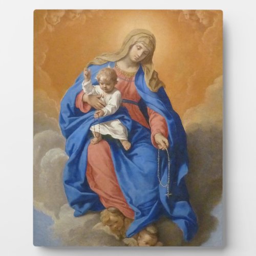 Our Lady Of The Rosary Plaque