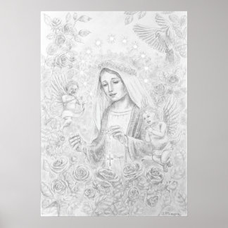 Our Lady of the Rosary Poster