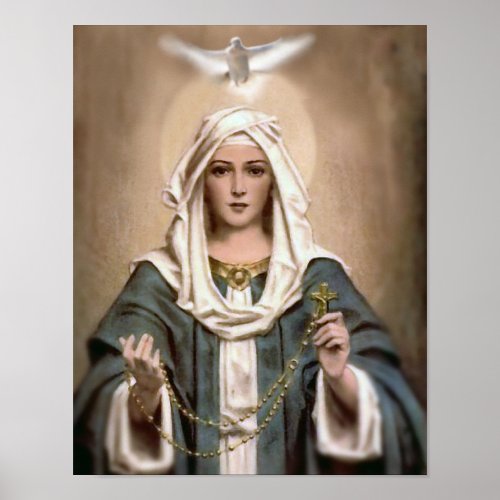 OUR LADY OF THE ROSARY POSTER