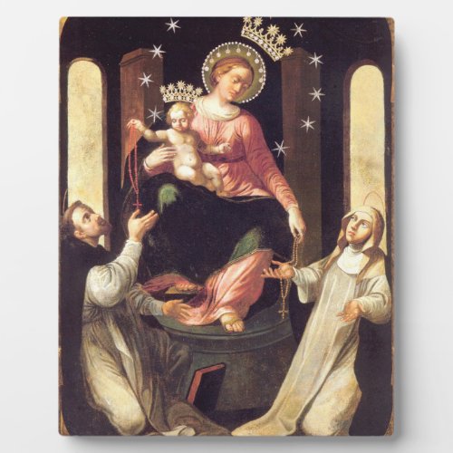 Our Lady Of The Rosary Venerated In Pompeii Plaque