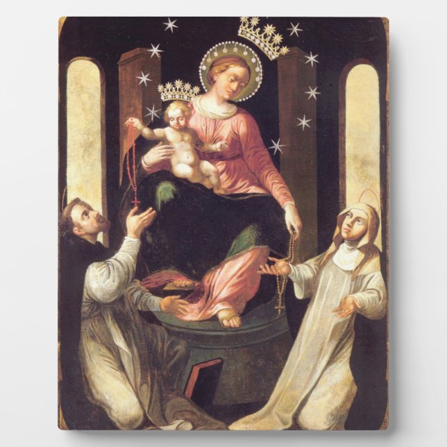 Our Lady Of The Rosary Venerated In Pompeii Plaque (Front)