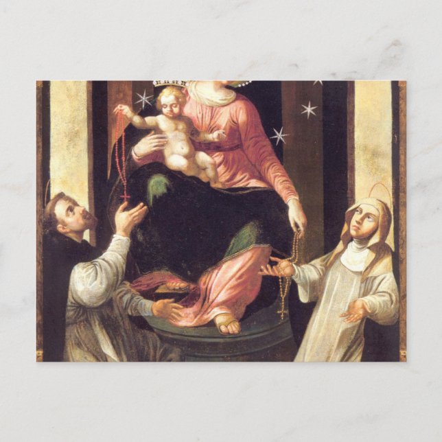 Our Lady Of The Rosary Venerated In Pompeii Postcard (Front)