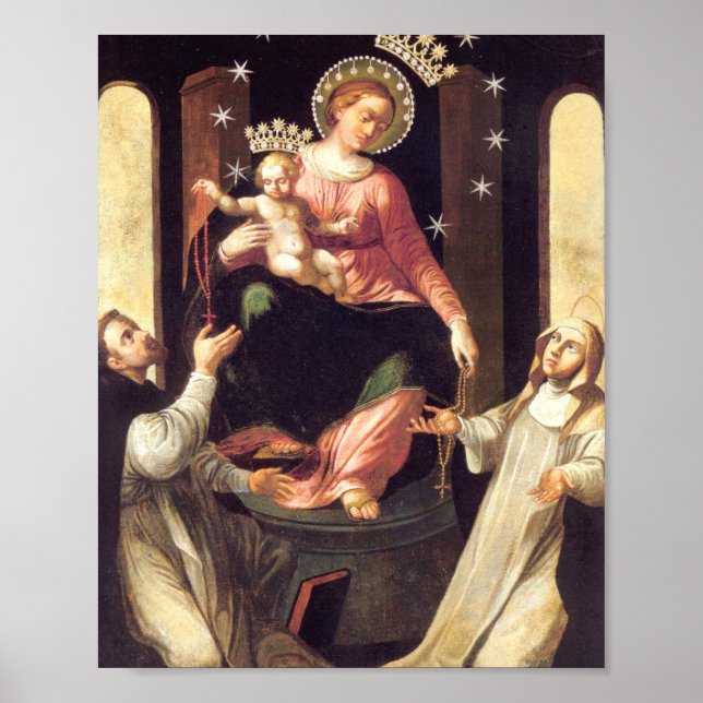 Our Lady Of The Rosary Venerated In Pompeii Poster (Front)