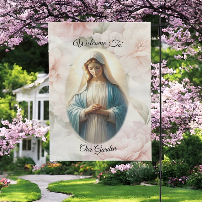 Our Lady Of The Roses Garden Flag (Creator Uploaded)