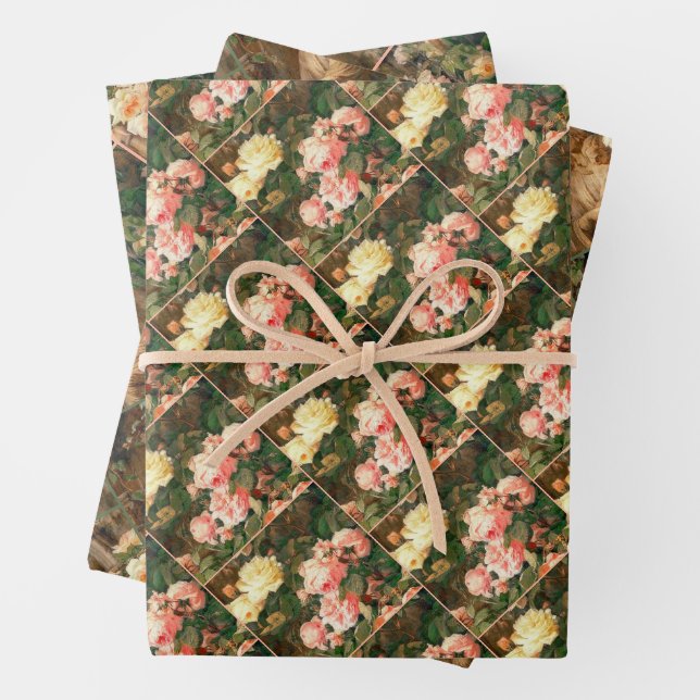 Our Lady of the Roses - Madonna with child Wrapping Paper Sheets (In situ)