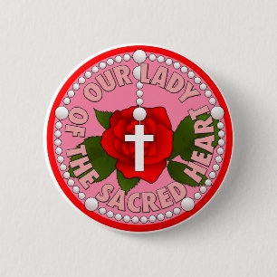Our Lady of the Sacred Heart Button