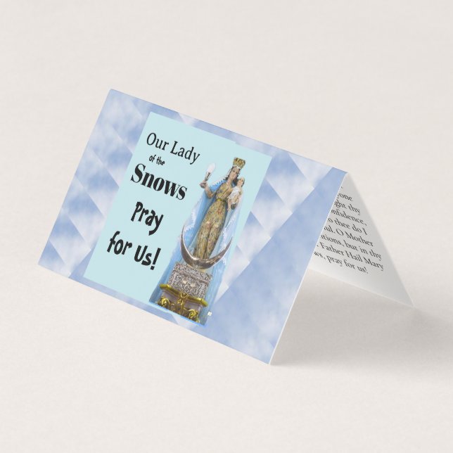  Our Lady of the Snows Pray Card (Front)
