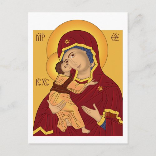 Our Lady of the Vladimir Postcard