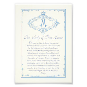 Our Lady of This House Prayer Printable 5x7 Photo Print