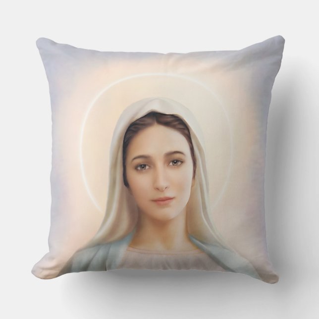 Our Lady of Tihaljina (Medjugorje) 20x20 Pillow (Front)