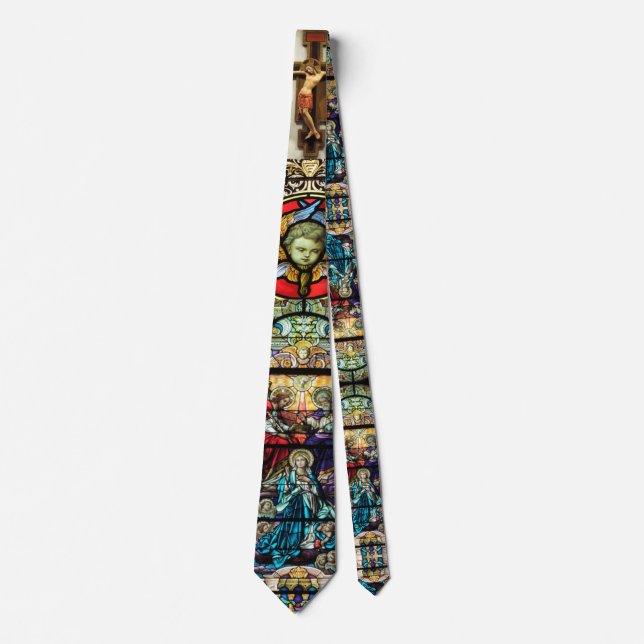 Our Lady of Victory tie-Religious design Tie (Front)