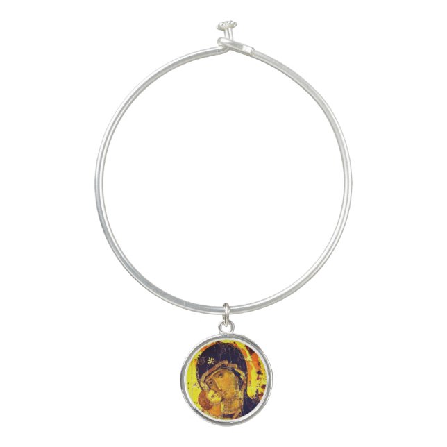 Our Lady of Vladimir Bangle Bracelet (Front)