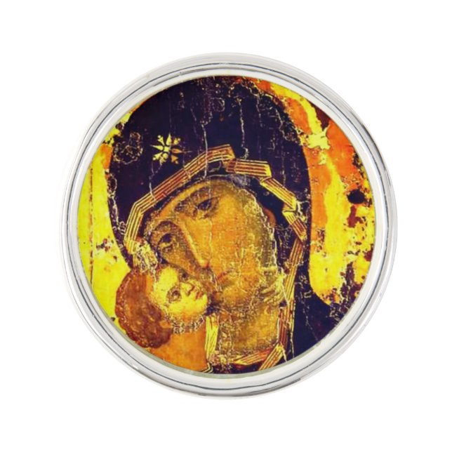 Our Lady of Vladimir Lapel Pin (Front)