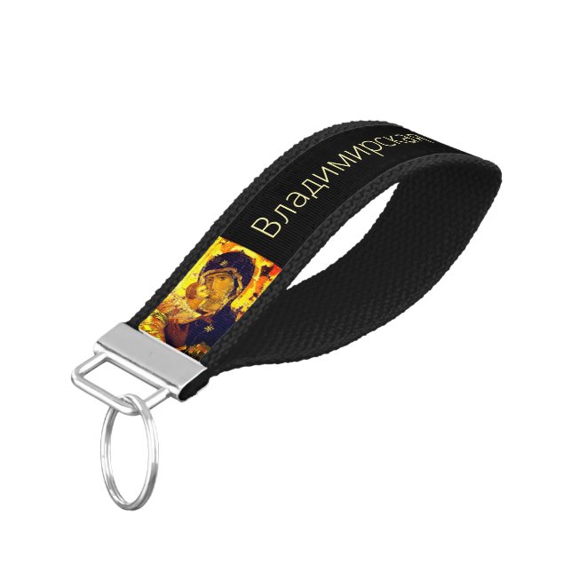 Our Lady of Vladimir Wrist Keychain (Angled Down)