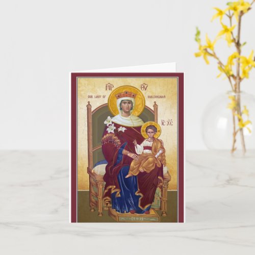 Our Lady Of Walsingham _ The Theotokos  Card