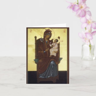 Our Lady Of Walsingham - The Theotokos  Card