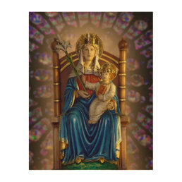 Our Lady of Walsingham Wood Wall Art