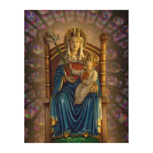 Our Lady of Walsingham Wood Wall Art