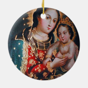 OUR LADY REFUGE OF SINNERS CERAMIC ORNAMENT