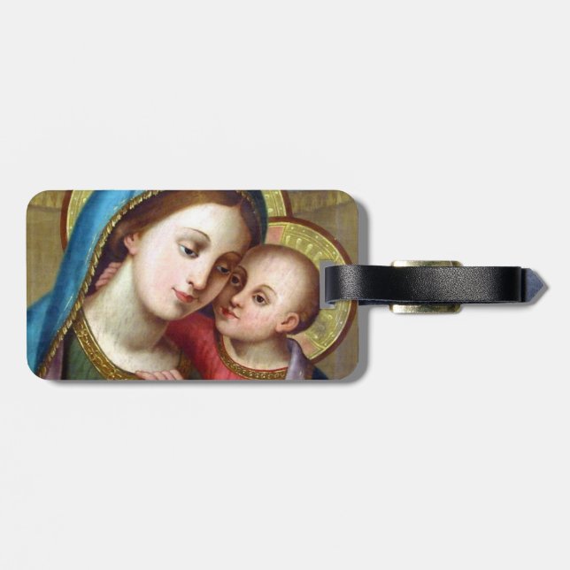 OUR LADY REFUGE OF SINNERS LUGGAGE TAG (Back Horizontal)