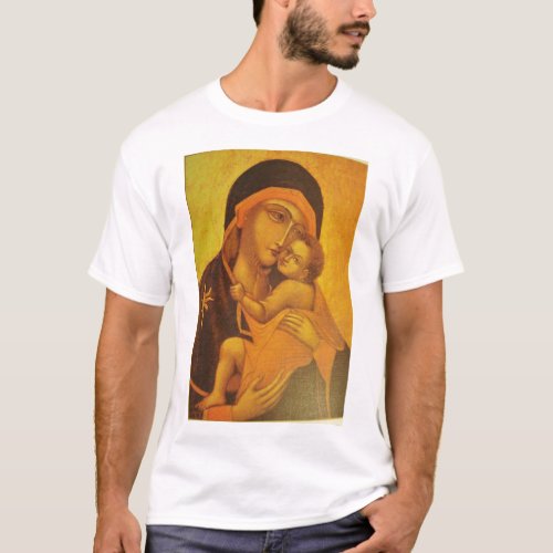 Our Lady Theotokos Icon _ Orthodox Eastern T_Shirt