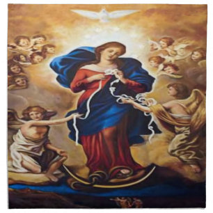 Our Lady Undoer of Knots Cloth Napkin