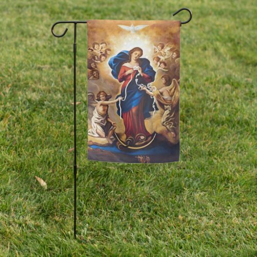 Our Lady Undoer of Knots Garden Flag