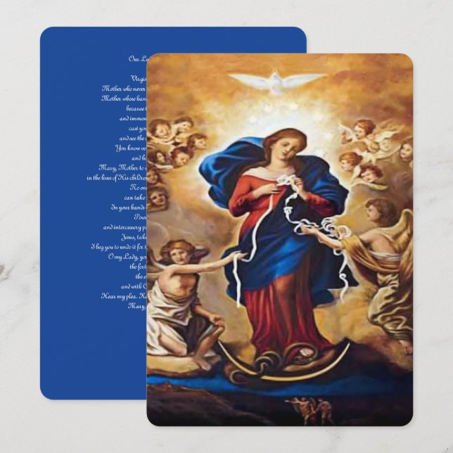 Our Lady Undoer of Knots Holiday Card (Front/Back)