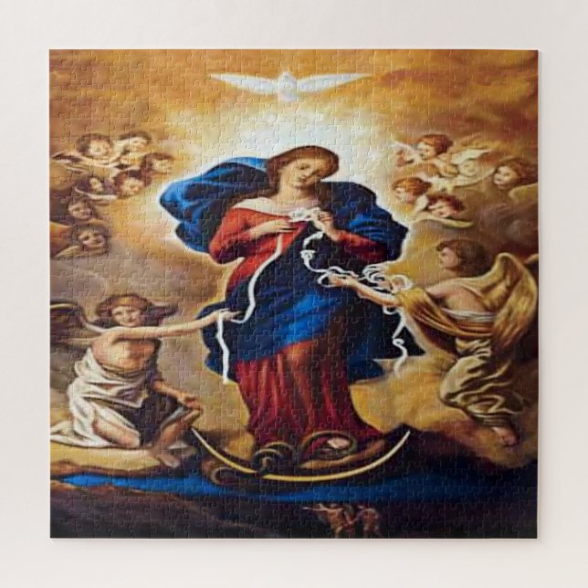 Our Lady Undoer of Knots Jigsaw Puzzle (Vertical)