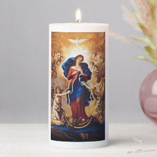 Our Lady Undoer of Knots Pillar Candle