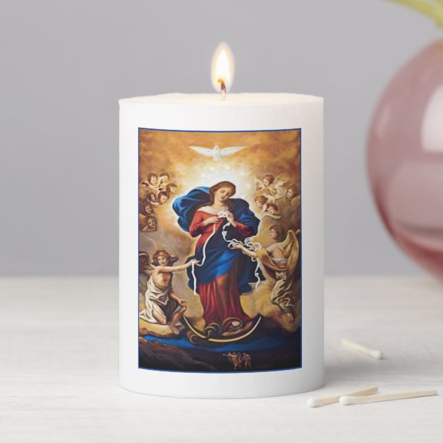 Our Lady Undoer of Knots Pillar Candle (In Situ)