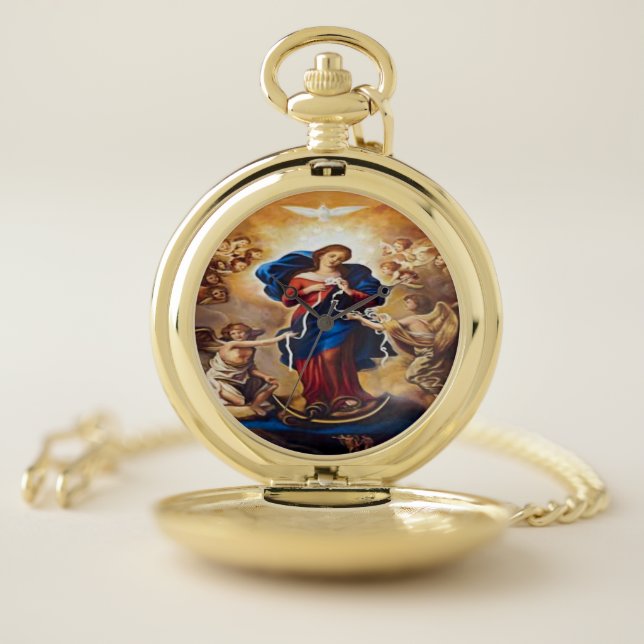 Our Lady Undoer of Knots Pocket Watch (Inside)