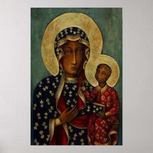 Our Lady Virgin Mary Black Madonna of Czestochowa Poster