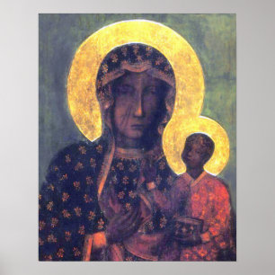 Our Lady Virgin Mary Black Madonna of Czestochowa Poster