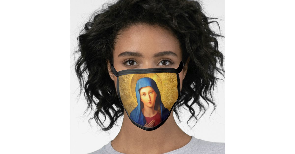 Our Lady Virgin Mary Face Mask Covering Zazzle