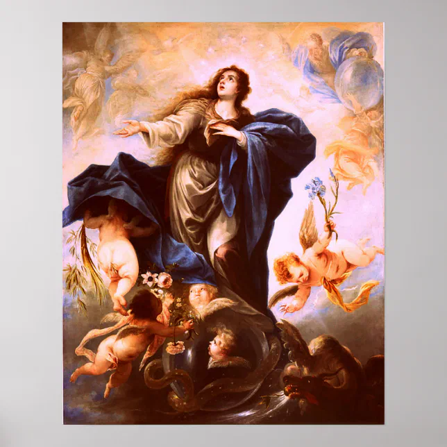 Our Lady Virgin Mary Immaculate Heart 2 Poster | Zazzle