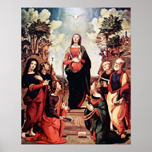 Our Lady Virgin Mary Immaculate Heart 3 Poster