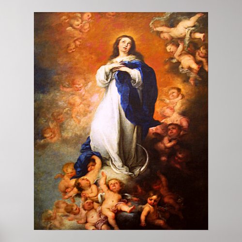 Our Lady Virgin Mary Immaculate Heart Poster