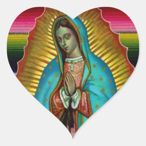 Our Lady Virgin Mary of Guadalupe Zarape Stickers