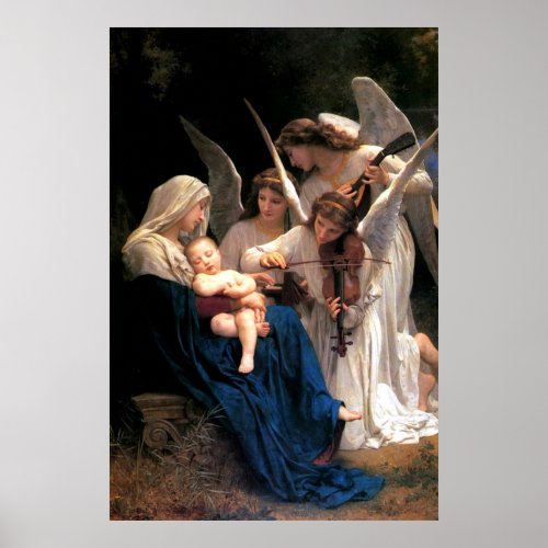 Our Lady Virgin Mary Song of Angels Poster